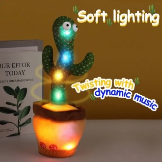 
Танцующий кактус с подсветкой – новая музыкальная говорящая игрушка для в. . фото 73