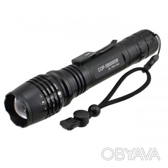 Ручной мощный аккумуляторный фонарь Bailong BL-P08-P50, мощный ручной фонарик, р