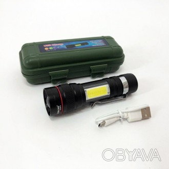 Фонарь тактический Bailong BL-520 T6 светодиодный на аккумуляторе, карманный мин