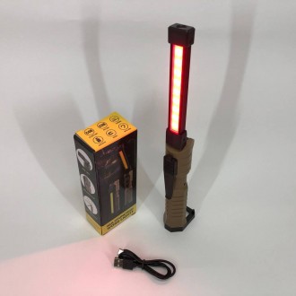 Многофункциональный ручной фонарь для кемпинга + Power Bank WL-08-XPE+COB с крас. . фото 12