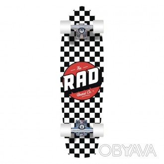 Круизер RAD Retro Checker Skateboard 28"- стильный удобный круизер, отличающийся. . фото 1