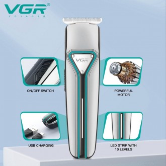Машинка для стрижки волос VGR V 008
Профессиональный триммер-стрижка VGR V-008 –. . фото 5