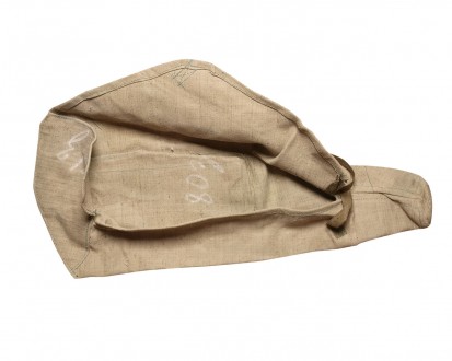 Брезентовая сумка—чехол на завязках складского хранения цвет хаки плотность ткан. . фото 4