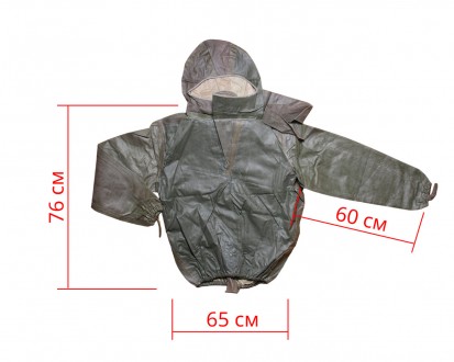 Хімозахисна куртка Л1 з капюшоном складського зберігання ріст третій колір сірий. . фото 3