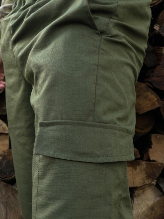 
Легкі штани із міцної якісної тканини (ріп стоп).- У виробі 4 кишені (2 прорізн. . фото 7