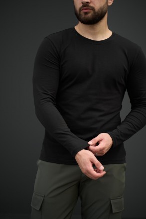 
Лонгслів - футболка з довгим рукавом;- Матеріал: бавовна з додаванням еластану.. . фото 3