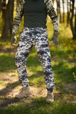 
Легкі штани із міцної тканини військового зразка.- Матеріал: поліестер високої . . фото 2