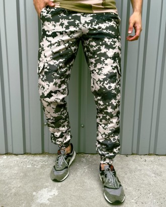 
Легкі штани із міцної тканини військового зразка.- Матеріал: поліестер високої . . фото 10