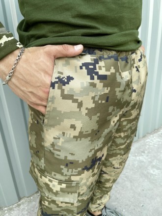 
Легкі штани із міцної тканини військового зразка.- Матеріал: поліестер високої . . фото 12