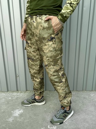 
Легкі штани із міцної тканини військового зразка.- Матеріал: поліестер високої . . фото 8