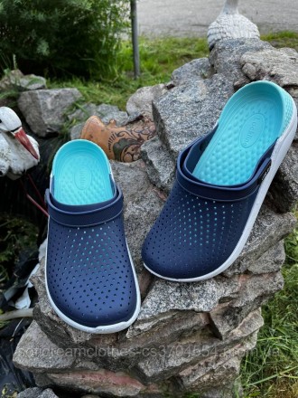 Крокси сабо чоловічі сині силіконові
Крокси - це взуття з відкритою п'ятою, виго. . фото 4
