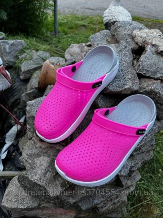 Крокси Crocs сабо жіночі малинові силіконові
 
Крокси - це взуття з відкритою п'. . фото 4