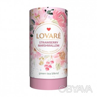 Чай Lovare Клубничный зефир 80г зеленый (10)