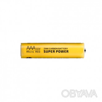 Лот из 1 батарейки Надежная солевая батарейка типоразмера AAA для использования . . фото 1