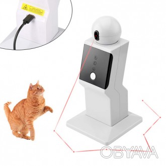 Лазерный робот - это отличное устройство для активных игр кошки, имитирующее жив. . фото 1