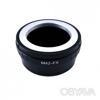 Адаптер (перехідник) M42 - Fujifilm X (FX) дозволяє встановлювати об’ єкти з різ. . фото 1