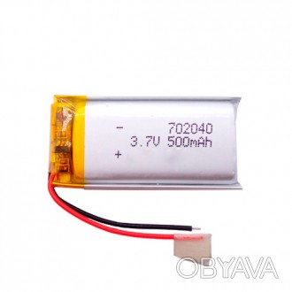 Акумуляторна батарея 702040 для радіокерованих моделей відеореєстраторів, MP3 - . . фото 1