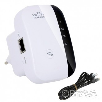 Wi-Fi репітер для збільшення покриття маршрутизатора у великих приміщеннях або з. . фото 1