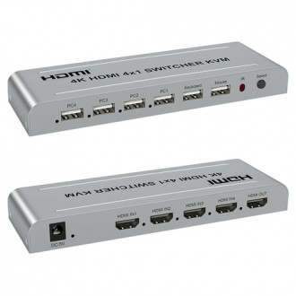 4-х портовий KVM-світч призначений для підключення до 4 комп'ютерів або ноут. . фото 2
