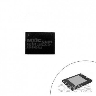 Последовательная NOR Flash-память MXIC MX25U51245GZ4I00.	Объем памяти: 512 Мбит . . фото 1