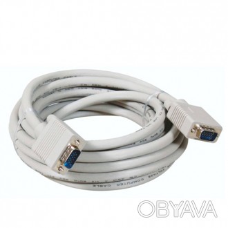 Якісний VGA кабель для підключення відповідного монітора або проектора до VGA-ви. . фото 1