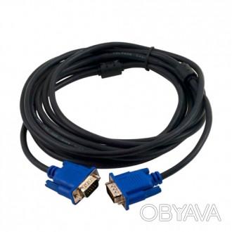 Якісний VGA кабель для підключення відповідного монітора або проектора до VGA-ви. . фото 1