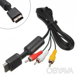 	Композитный AV аудио видео кабель для Sony PS/PS2	Специально разработан для под. . фото 1
