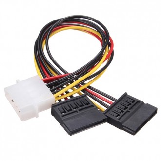 Переходник IDE Molex - 2x Sata 15pin для питания жестких дисков. Киев. фото 1 Переходник IDE Molex - 2x Sata 15pin для питания жестких дисков. Киев. фото 1