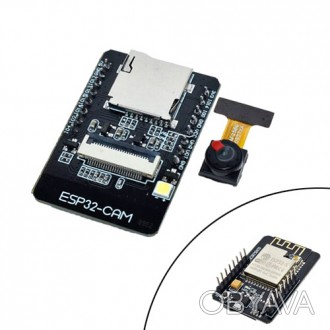 ESP32-CAM – плата розробки побудована на чипі ESP32-S з камерою OV2640, що. . фото 1