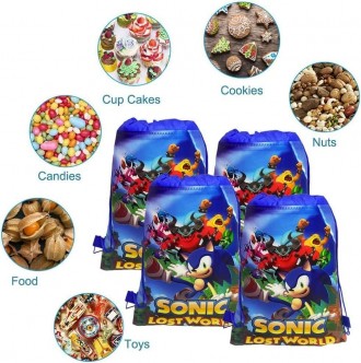 Двостороння сумка для взуття "Їжачок Сонік Super Sonic" — це не тільки практични. . фото 3