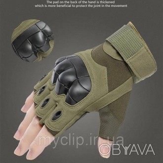 Штурмовые военные беспалые тактические перчатки / Перчатки армейские для ЗСУ