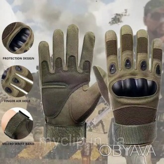 Перчатки армейские штурмовые Oakley. Тактические полнопалые закрытые перчатки дл