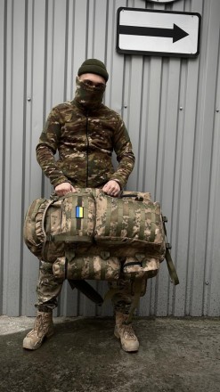 
 
 Тактический рюкзак 'FIELD' камуфляж бежевый:
Размер:
- Высота – 75 см;
- Шир. . фото 2