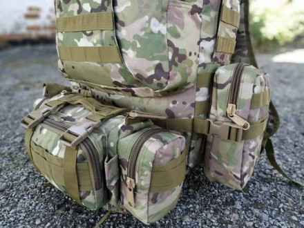 
 
 Військово-тактичний рюкзак 50 л+ 3 органайзери разом 60 л
Об'єм 50 л + 3 під. . фото 3