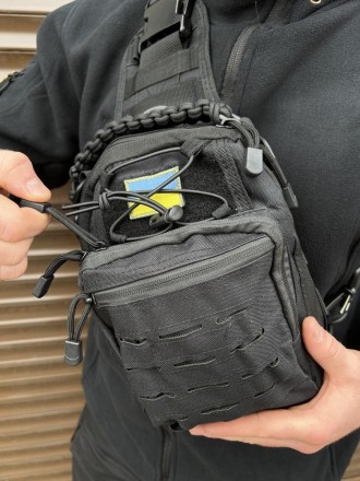 
 
 Тактична сумка через плече на дві сторони з відділом під пістолет.
Особливос. . фото 3