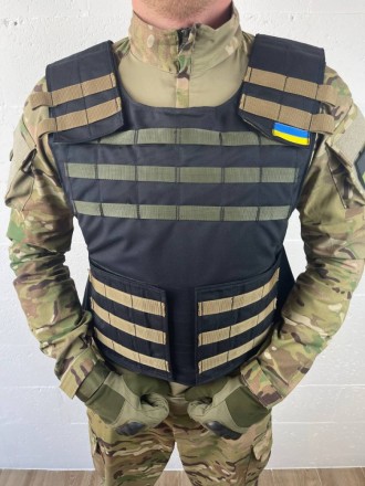 Тактична плитоноска чорна 1046. Киев. фото 1