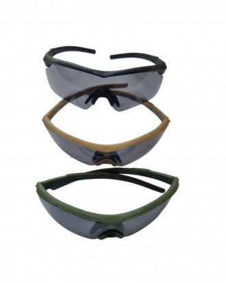 
 
 Тактичні окуляри із змінними лінзами (3 у комплекті) для захисту очей від пи. . фото 4