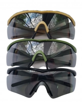 
 
 Тактичні окуляри із змінними лінзами (3 у комплекті) для захисту очей від пи. . фото 2