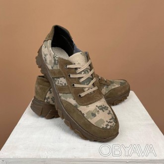 
 
 Тактичні кросівки
"Побратим 1"
Кольори: олива, койот
Матеріали:
-Натуральна . . фото 1