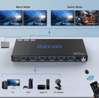Відеокомутатор EXCOO EZ-MX42PRO-HAS
Відеокомутатор EXCOO EZ-MX42PRO-HAS
Відеоком. . фото 6