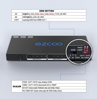 Відеокомутатор EXCOO EZ-MX42PRO-HAS
Відеокомутатор EXCOO EZ-MX42PRO-HAS
Відеоком. . фото 8