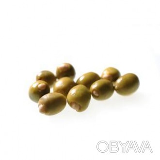 Оливки, зеленые, большие. сорт Халкидики фаршированые миндалем, GREEN OLIVES OF . . фото 1