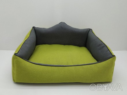 Лежак изготовлен из синтепона и мебельной ткани Рогожка
	
	
 №1-33х40х31 см
	
	
. . фото 1