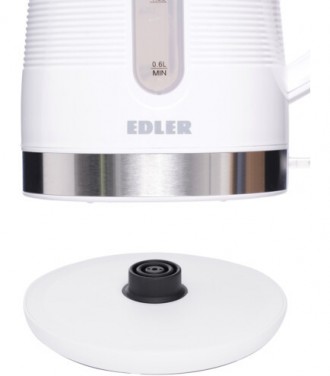 Чайник Edler EK4525
Об'єм 1.7 л
Потужність 2200 Вт
Тип нагрівального елемента Пр. . фото 3