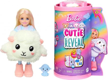 З 6 сюрпризами в 1 упаковці ляльки Barbie Cutie Reveal Chelsea подарують наймилі. . фото 2