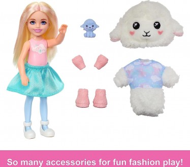 З 6 сюрпризами в 1 упаковці ляльки Barbie Cutie Reveal Chelsea подарують наймилі. . фото 7