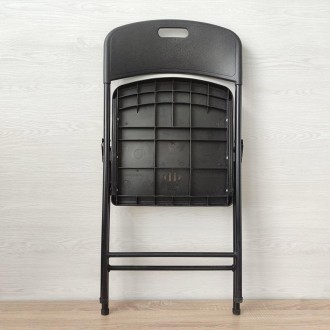 
 Складной стул чёрный SW-00001608 Материал: сиденье и спинка выполнены из полип. . фото 7