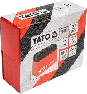 набір трафаретів букви тавра буквені літерні YATO YT-6862
Маркери виготовлені з . . фото 5