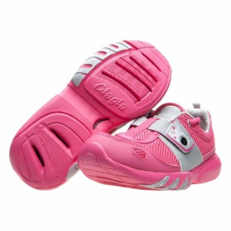 Дихаючі кросівки з Франції Glagla Flash Metal Pink - чудова модель для дівчаток!. . фото 3