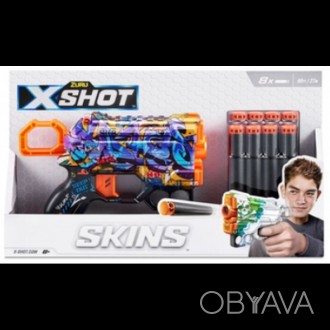 Бластер ігровий X-Shot Skins Menace Spray Tag 36515D 8 патронів
Бластер ігровий . . фото 1